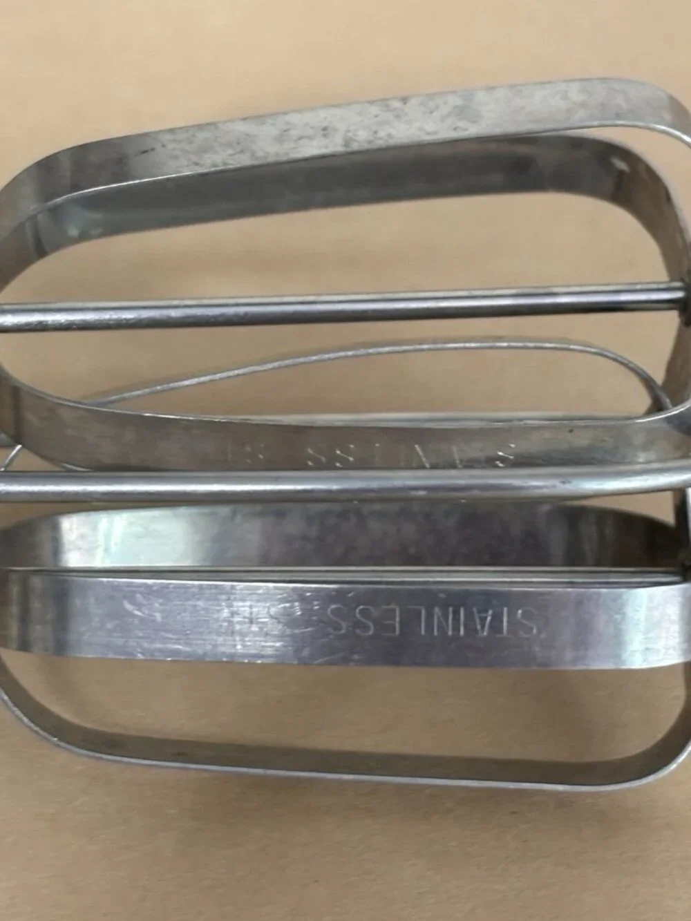 Vintage Ekco Best Manual Hand Crank Egg Beater Mixer Tool Stainless Steel USA